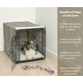 thumbnail image 2 of MidWest Homes for Pets Dog Crate Cover, Brown Geometric Pattern, 42", 2 of 8