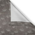 thumbnail image 5 of Ambesonne Taupe Grommet Curtain, Chrysanthemum Flowers, 50" x 72", Taupe, 5 of 6