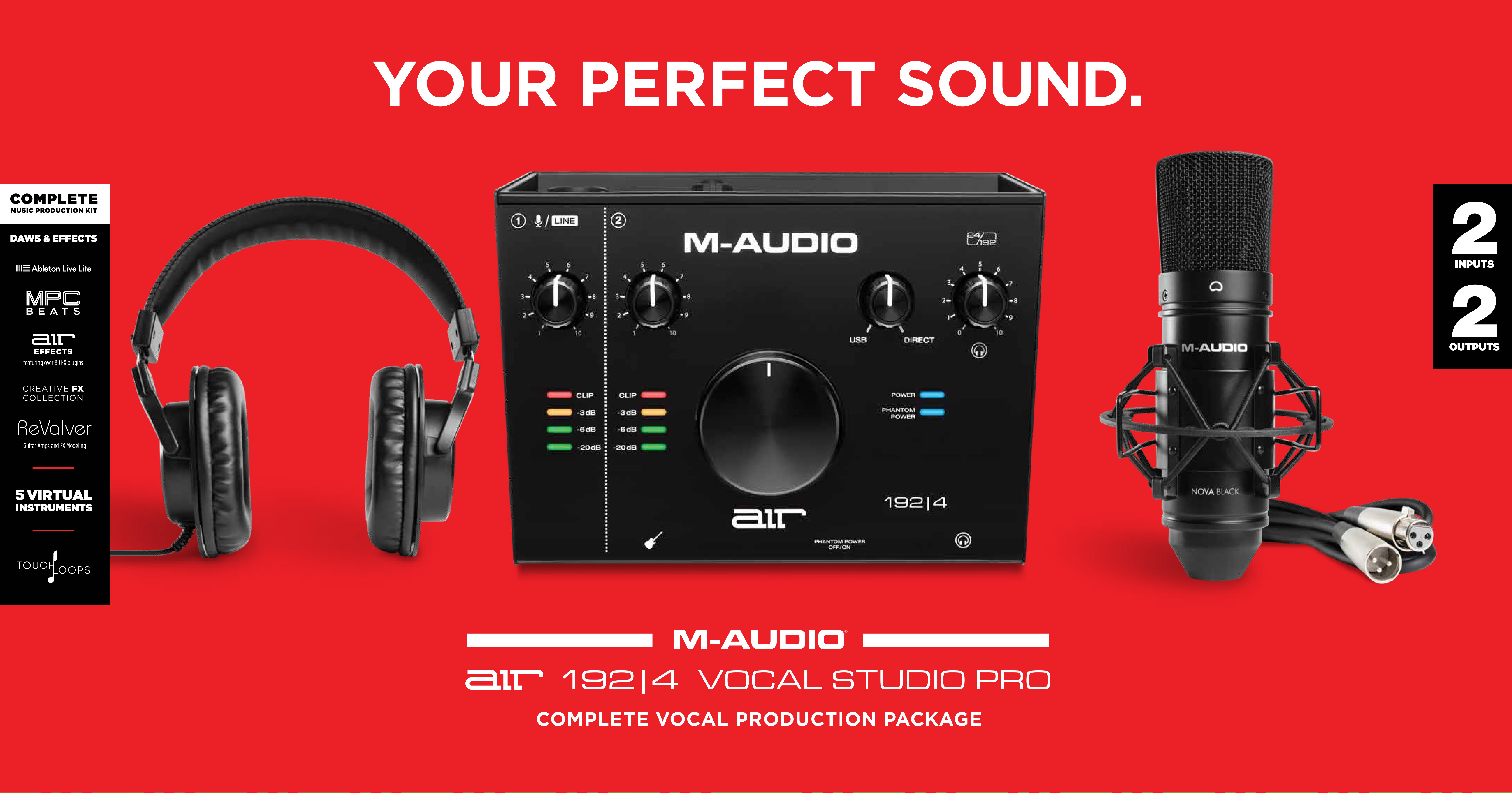 M-Audio DTMセット AIR 192 | 4VocalStudioPro M-Audio AIR 192|4 Vocal Studio Pro Complete Vocal Production