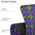 thumbnail image 4 of Yayeee Faucet Mat for Kitchen Sink 14.7" Diatomite Long Splash Guard Pad, Purple Stained Glass Pattern, 4 of 7