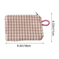 thumbnail image 3 of PONPRNGY Mini Makeup Bag, Nylon Small Makeup Bag for Purse Portable Small Zipper Pouch Cute Fabric Mini Cosmetic Bags for Women Girls Home Travel Lipstick Coin Cards Storage, 3 of 6