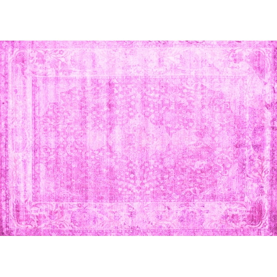 Ahgly Company Indoor Rectangle Persian Pink Traditional Area Rugs, 2' x 4'