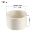 thumbnail image 2 of Unique Bargains 40mm PVC Pipe Cap Fitting, Slip End Caps DWV(Drain Waste Vent) White 2 Pcs, 2 of 2