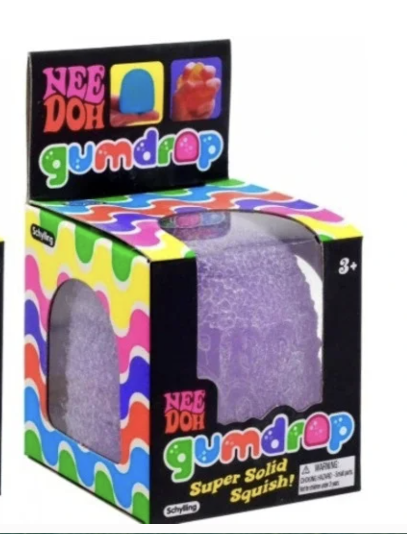 Needoh Gum Drop Stress Relieving Fidget Ball  (ONE randomly chosen)