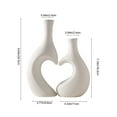 thumbnail image 3 of Mlkoz Valentine's day Decor, Vase Plastic Vase Non Fragile Vase Decorative Art Tabletop Decoration Warm House Gift Wedding Dining Table Bookshelf Art Decoration, Women Gifts, 3 of 9