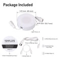 thumbnail image 7 of 6 Pack 5W 5CCT LED Puck Lights, Surface or Recessed Mount, 120V Dimmable Linkable Under Cabinet Lighting, Plug-in Powered, 7 of 7