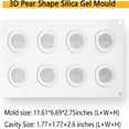 thumbnail image 3 of Dosaele Creative 3D Pear Shape Silicone Mousse Cake Molds Fruit Mould Bakeware Kitchen Baking Tool Decorating Supplies for Chocolate Chiffon Ice Creams Dessert Bakeware DIY Ice Cube Tray Decorating, 3 of 5