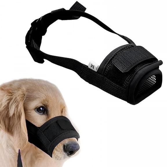 GASTROPOD Muzzle for Dogs - Adjustable Soft Dog Muzzle for Small Medium Large Dog,Air Mesh Training Dog Muzzles for Biting Barking Chewing - Breathable Mesh & Soft Flannel Protects Dog Mouth Cover