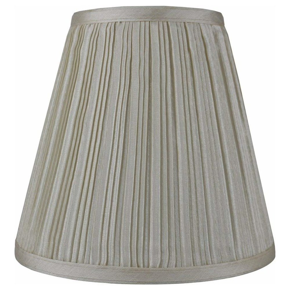 Urbanest Empire Lamp Shade 5x9x8.5", Cream Pleated Faux Silk Walmart
