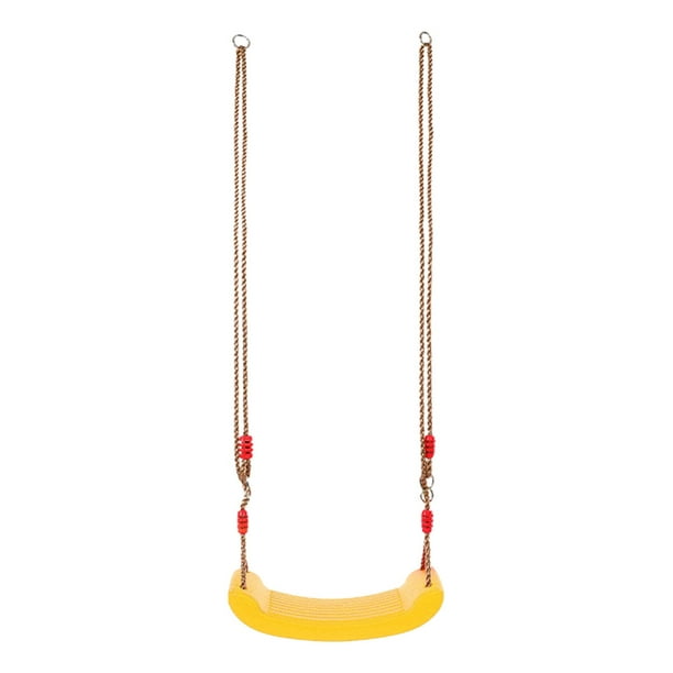Asiento columpio colgante,Asiento oscilante para árbol Correas para árbol Patio de juegos al aire libre,Juego de columpios con ganchos para colgar y cuerda ajustable para Amarillo