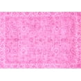 thumbnail image 1 of Ahgly Company Indoor Rectangle Abstract Pink Modern Area Rugs, 3' x 5', 1 of 4