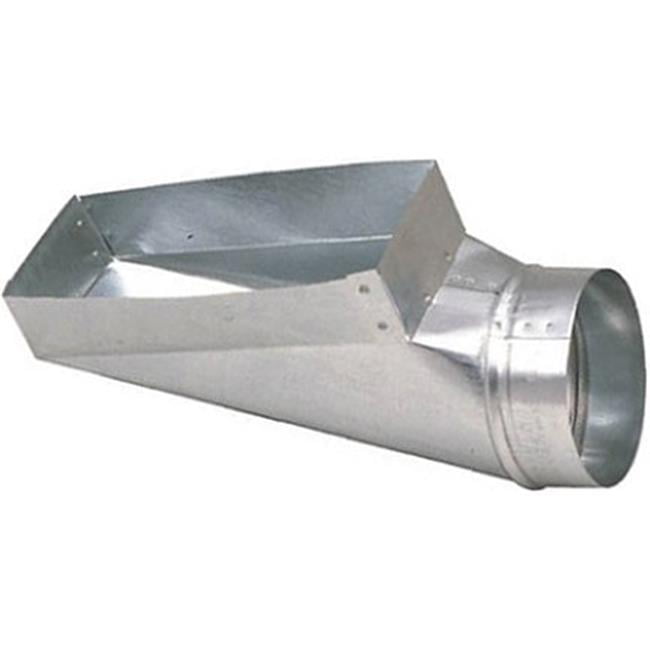 Gray Metal 12X4X6112R 112R Series Galvanized End Register Boot 4 x