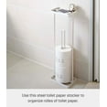 thumbnail image 3 of Yamazaki USA Tower Toilet Paper Stand with Tray by Yamazaki Home, 3 of 4