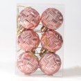 thumbnail image 5 of 6 piezas de adornos de bolas de Navidad en miniatura, dorados, plateados, rosas y morados, para decoración de árbol de Navidad 2025, colgante para fiesta de Navidad, 5 of 5
