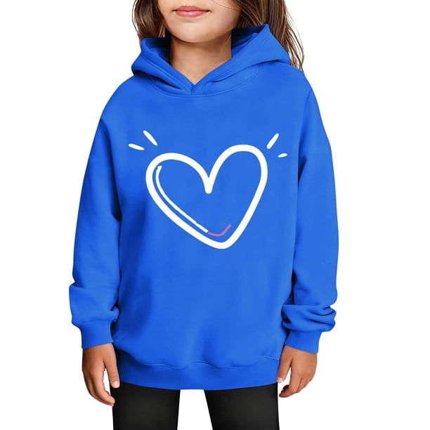 Sudaderas con capucha para niños y niñas, sudaderas casuales de manga larga, lindas sudaderas de gran tamaño con bolsillo de polar, chaquetas para niñas