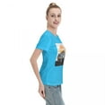 thumbnail image 5 of ALLNOB Women's Off-Road Vehicle Standard Short Sleeve T-Shirt 150g Spider Baby Blue, 5 of 8