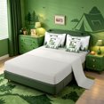 thumbnail image 3 of meiyoeat Rv Trailers Camper 7 Pieces Full Size Bedding Sets For Boys,Monogrammed Alphabet E Print Full Size Bed in a Bag,Light Gray Reversible, 3 of 7