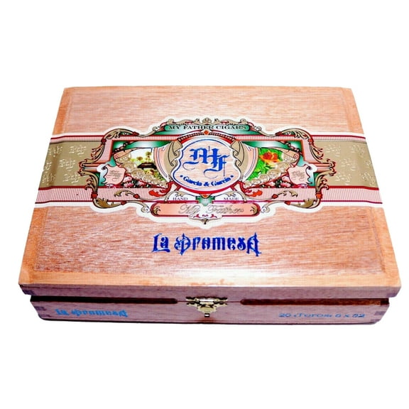 My Father Cigars Toros La Promesa Empty Wood Cigar Box 9.25" x 7" x 2"