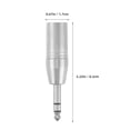 thumbnail image 2 of unbranded Adaptador De Micrófono Y Xlr Macho A Jack De Metal Resistente Multicolor, 2 of 8