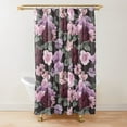 thumbnail image 5 of Floral Shower Curtain Dark Rose Black Red Green Leaves Colorful Flower Butterfly Gothic Bathroom Curtains Vintage Bathroom r, 5 of 7