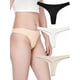 thumbnail image 1 of Zhuge Pack de 3 tangas mujer algodón, sin costuras, transpirables y diseño atractivo,Talla M Multicolor A, 1 of 5