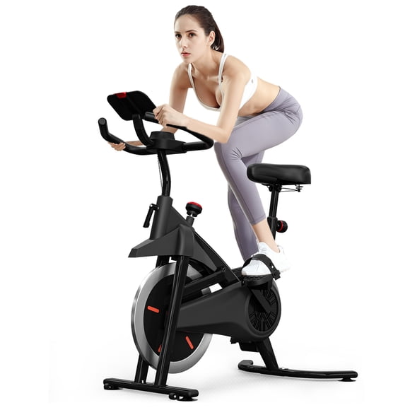 Bicicleta de Ejercicio Estática Fitness Spinning Color Negro