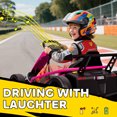 thumbnail image 6 of Qaba 24V 8.1 MPH Electric Go Kart for Kids, 7AH Battery Powered Drift Kart with Dual Motors, Soft Start, Safety Belt for Kids 8-12 Years, Pink, 6 of 9