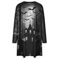 thumbnail image 5 of Plus Size Dress For Women Women's Autumn Plus Size Dresses Crewneck Halloween Print Long Sleeves Loose Dress Spring Summer Dresses For Women 2023, 5 of 5