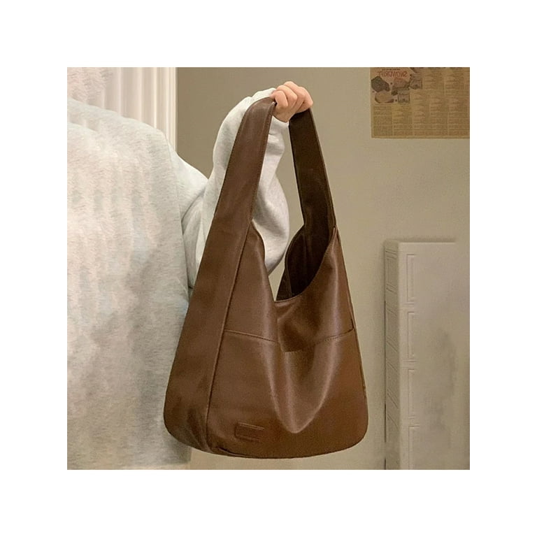 Colisha Ladies Handbag Large Capacity Tote Bag Top Handle Fashion Shoulder  Bags PU Leather Travel Waterproof Wallet Portable Designer Shopping Brown 