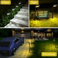 thumbnail image 6 of JSOT 4 Pack Solar Pathway Lights, Solar Garden Lights for Walkway, Driveway, Yard, White Light & Warm Light, 6 of 7