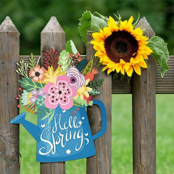 Decoración Primaveral para El Hogar con Ambiente de Madera y Flores: Artículos Decorativos