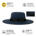 thumbnail image 7 of TOP-EX Oversize XL XXL Large Wide Brim Waterproof UPF 50+ Sun Hat Summer Travel Fishing Hiking Fisherman Chin Strap Navy Blue X-Large XL, 7 of 7