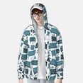 thumbnail image 3 of Fotbe Modern Furniture Men's Women's UPF 50+ Sun Protection Jacket Hooded Cooling Shirt with Pockets Hiking Outdoor Performance-Small, 3 of 8