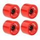 thumbnail image 3 of 4 ruedas de repuesto de PU para longboard de 70 mm, dureza 78A, para patineta de crucero rojo, 3 of 9