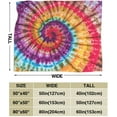 thumbnail image 3 of Tie Dye Colorful Rainbow Flannel Fleece Bed Blanket Throw Blanket Lightweight Cozy Plush Blanket for Bedroom Living Rooms Sofa Couch 50"x40", 3 of 3