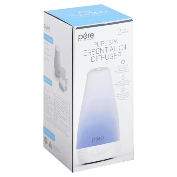 Pure Enrichment PureSpa Essential Oil Diffuser Compact Air Deodorizer with 100ml Water Tank