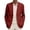 Wine, variant on Breezora Tailored Men's Long Sleeve Notch Collar Casual Blazer with Pocket Detail for Office and Business Events XXXL Size Black