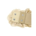 thumbnail image 3 of INSPIRE CHIC Women's Big Double-Flower Stretchy Belt, Elastic Wide Chunky Waistband Belts for Dress Up to 75cm/29.53" Khaki, 3 of 6