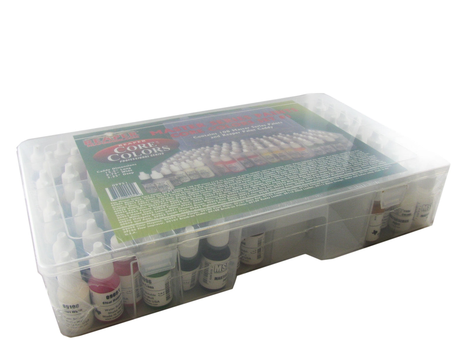 Reaper Miniatures Master Series Paint Set #1 (09001-09111 w/Caddy) New