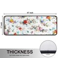 thumbnail image 5 of Kitchen Rugs Sets Of 2,Pioneer Flower Floral Print Pattern Anti Fatigue Kitchen Mat Rugs Non Slip Washable,Decorative Kitchen Floor Mats for Kitchen,Sink,Laundry,17"x47"+17"x47", 5 of 5