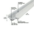 thumbnail image 3 of M-D Building Products 06403 36 in. White Aluminum U-Shape Screw-on Under Door Seal, 3 of 7