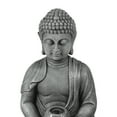 thumbnail image 5 of LuxenHome 35" Meditating Buddha Outdoor Water Fountain with LED Lights, Gray Resin Waterfall Fountains Garden Decor, 5 of 5