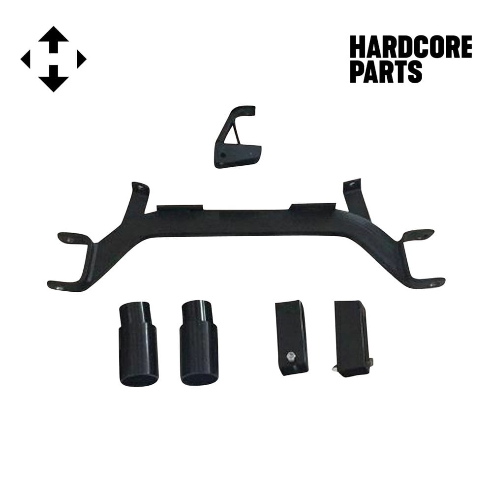Hardcore Parts 4" Drop Axle Lift Kit for EZGO Marathon (1975-1993) Gas Golf Cart with 10" Machined/Black 'Vampire' Wheels and 22"x11"-10" DOT rated All-Terrain tires