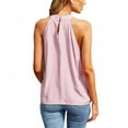thumbnail image 3 of Womens Tops Sleeveless Halter Racerback Summer Basic Tee Shirts Cami Tank Tops Beach Blouses S-XL, 3 of 6