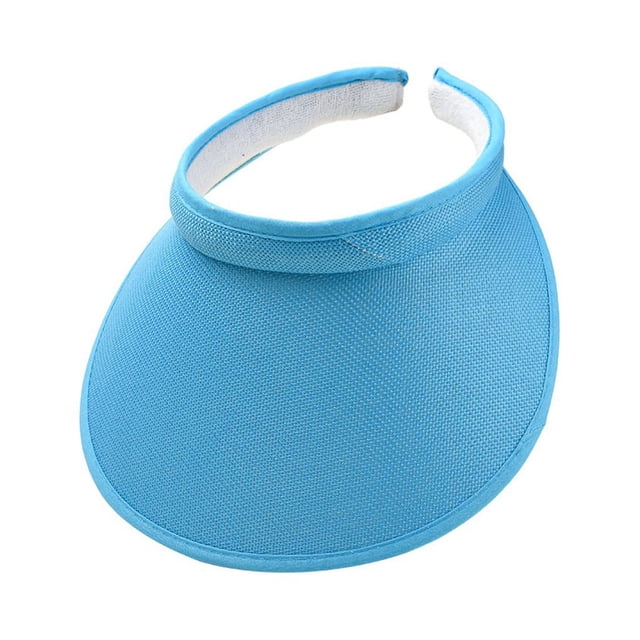 Sonducket Sombreros para el sol Protección Clip-On Gorras Visera de lino Ajustable Grandes aleros Parte vacía Color sólido Regalo deportivo Sombreros cielo azul Sonducket AP010232-11