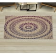thumbnail image 1 of Mandala Decorative Rug, Circle Universe and Cosmos Esoteric Oriental Flower Pattern of Image Print, Quality Carpet for Bedroom Dorm and Living Room, 6 Sizes, Camel Magenta, by Ambesonne, 1 of 1