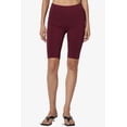 thumbnail image 2 of Women's Basic Stretch Cotton Span High Waist Above Knee Bermuda Short Leggings, 2 of 7