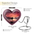 thumbnail image 2 of Cityscape Small Urns For Human Ashes Adult - Funeral Urns For Women - Modern Legacy Cremation Heart Urn - Sleek Design for Contemporary Memorials - Adult Size (3inch,1Pcs), 2 of 5