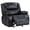 Black, variant on Coaster Camila Upholstered Glider Recliner Chair, Red