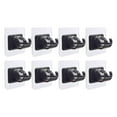 thumbnail image 2 of 8 PCS Curtain Rod Brackets Holder Drapery Wall holder magnetic adhesive Mount Fixed Use Black, 2 of 7